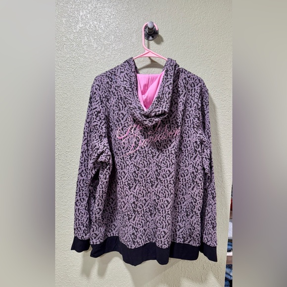 Harley-Davidson Pink and Black Leopard Hoodie Size 3W - Picture 9 of 9